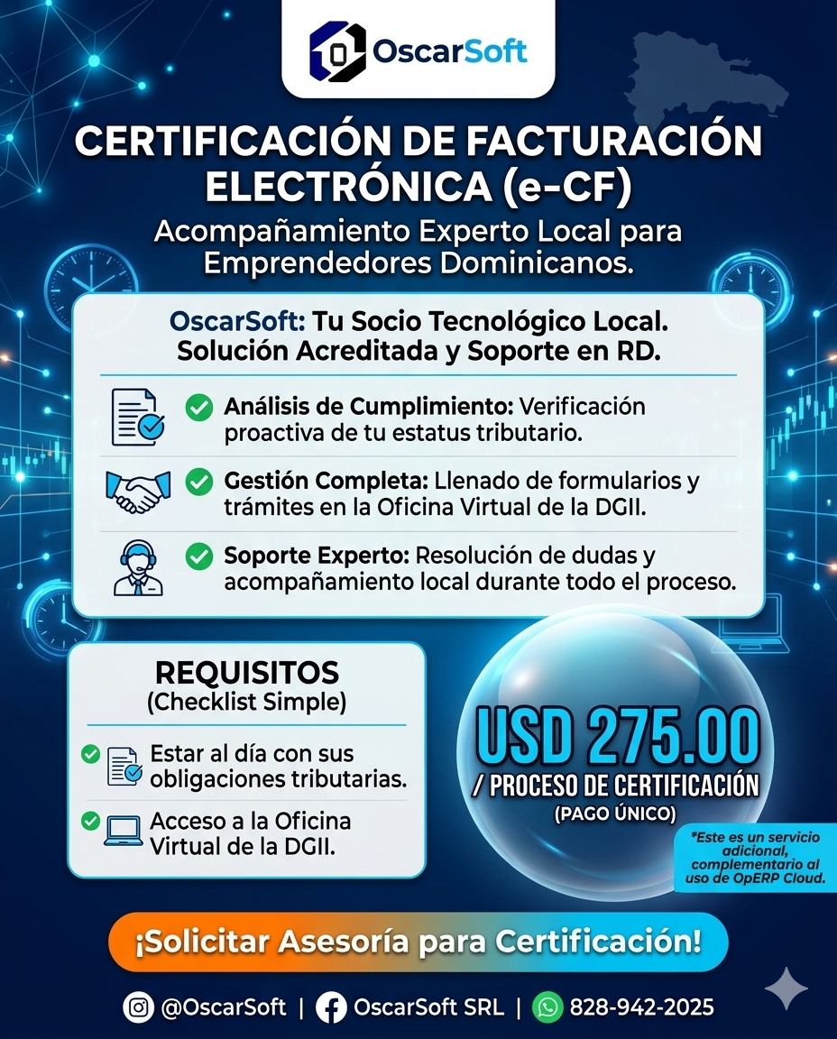 Certificación de Facturación Electrónica e-CF